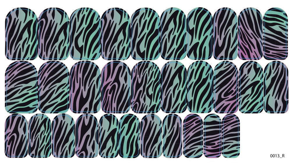 Nagų dekoravimo plėvelės manikiūrui - 0013R