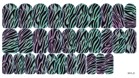 Nagų dekoravimo plėvelės manikiūrui - 0013R