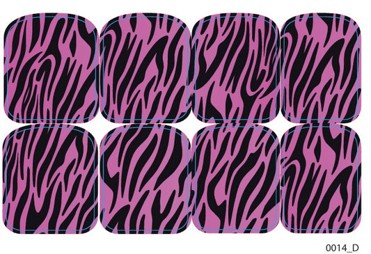 Didžiųjų nagų dekoravimo plėvelės pedikiūrui - 0014D