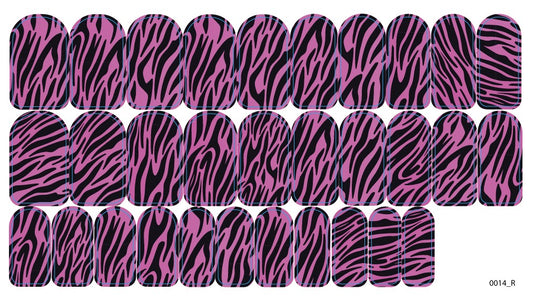 Nagų dekoravimo plėvelės manikiūrui - 0014R