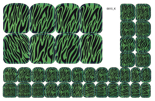 Nagų dekoravimo plėvelės pedikiūrui - 0015K