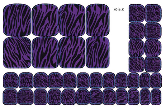 Nagų dekoravimo plėvelės pedikiūrui - 0016K