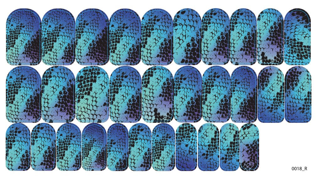 Nagų dekoravimo plėvelės manikiūrui - 0018R