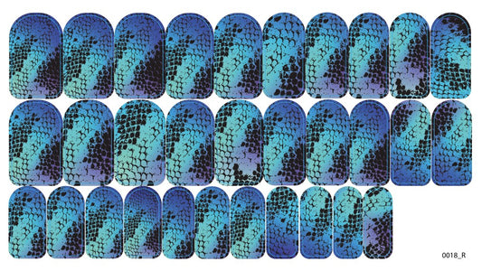 Nagų dekoravimo plėvelės manikiūrui - 0018R