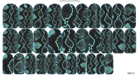 Nagų dekoravimo plėvelės manikiūrui - 0020R