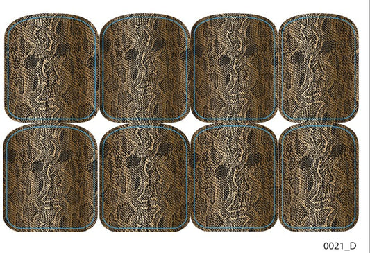 Didžiųjų nagų dekoravimo plėvelės pedikiūrui - 0021D