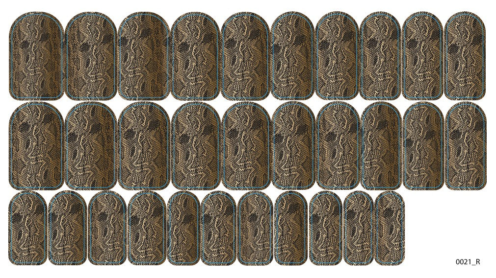 Nagų dekoravimo plėvelės manikiūrui - 0021R