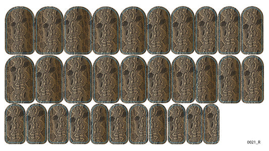 Nagų dekoravimo plėvelės manikiūrui - 0021R