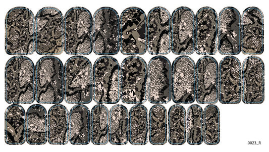 Nagų dekoravimo plėvelės manikiūrui - 0023R