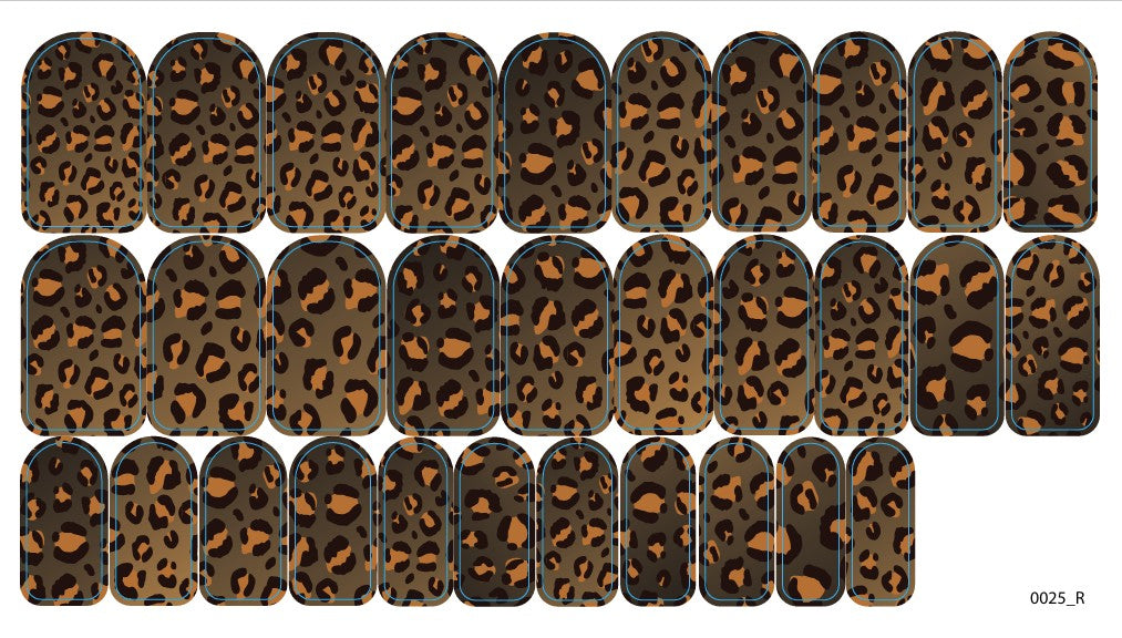 Nagų dekoravimo plėvelės manikiūrui - 0025R