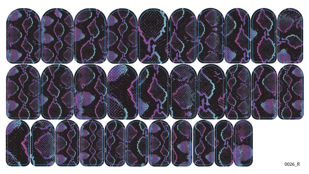 Nagų dekoravimo plėvelės manikiūrui - 0026R