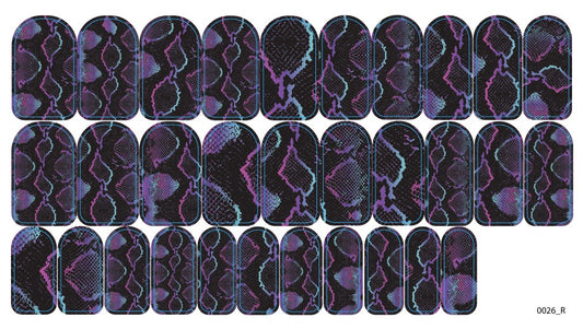 Nagų dekoravimo plėvelės manikiūrui - 0026R