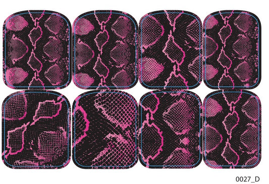 Didžiųjų nagų dekoravimo plėvelės pedikiūrui - 0027D