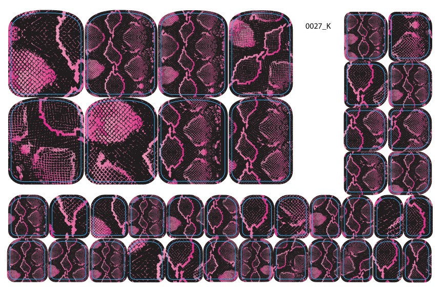 Nagų dekoravimo plėvelės pedikiūrui - 0027K