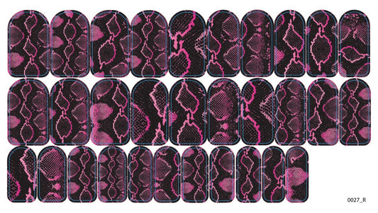 Nagų dekoravimo plėvelės manikiūrui - 0027R