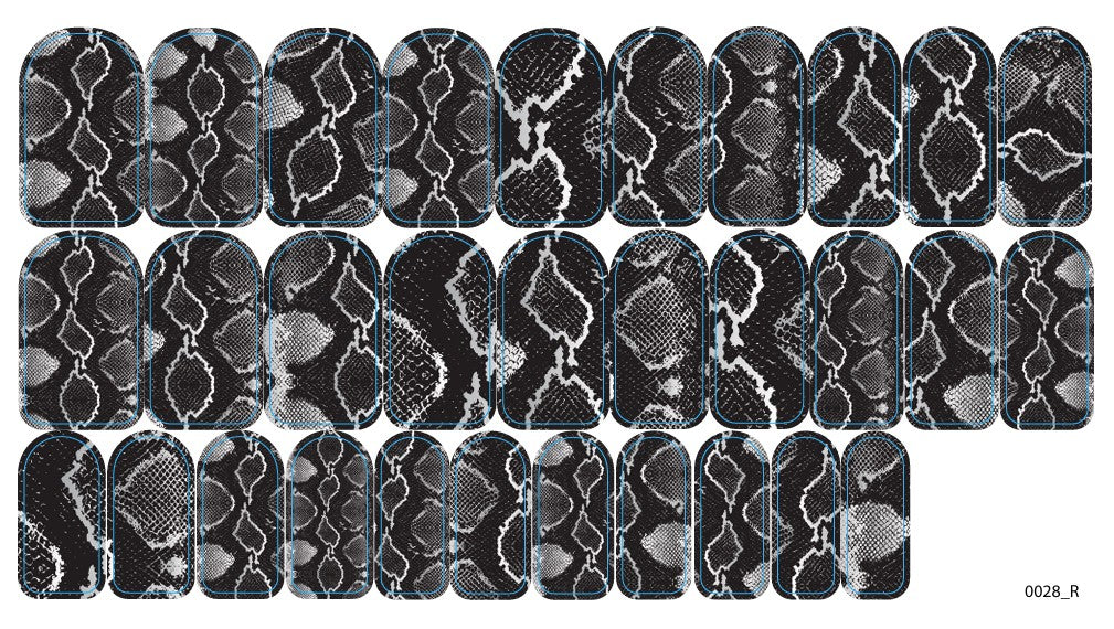 Nagų dekoravimo plėvelės manikiūrui - 0028R
