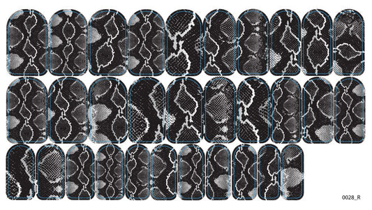 Nagų dekoravimo plėvelės manikiūrui - 0028R