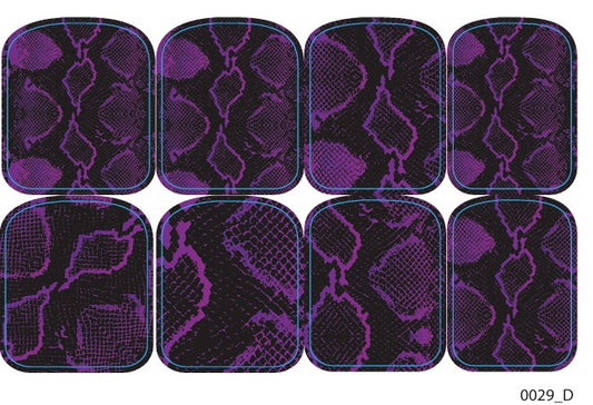 Didžiųjų nagų dekoravimo plėvelės pedikiūrui - 0029D