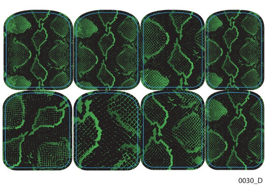 Didžiųjų nagų dekoravimo plėvelės pedikiūrui - 0030D