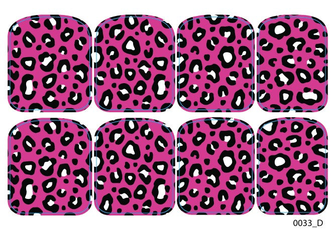 Didžiųjų nagų dekoravimo plėvelės pedikiūrui - 0033D