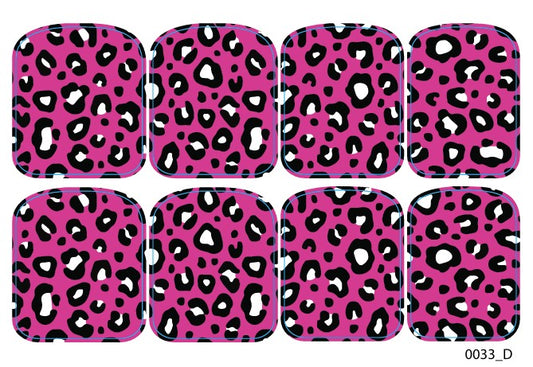 Didžiųjų nagų dekoravimo plėvelės pedikiūrui - 0033D