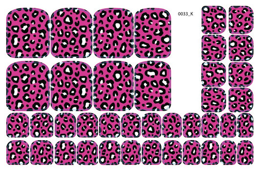 Nagų dekoravimo plėvelės pedikiūrui - 0033K