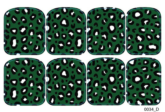 Didžiųjų nagų dekoravimo plėvelės pedikiūrui - 0034D