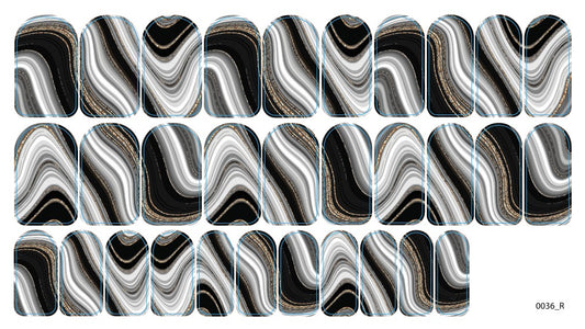 Nagų dekoravimo plėvelės manikiūrui - 0036R