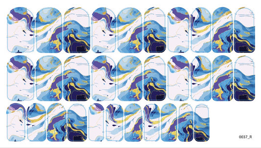 Nagų dekoravimo plėvelės manikiūrui - 0037R