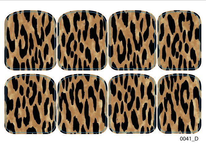 Didžiųjų nagų dekoravimo plėvelės pedikiūrui - 0041D