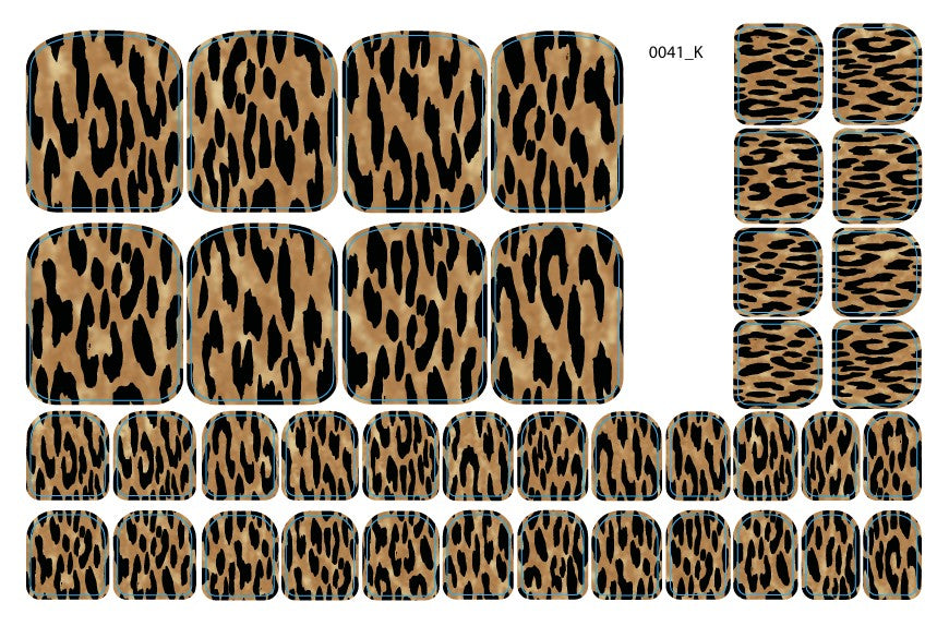 Nagų dekoravimo plėvelės pedikiūrui - 0041K