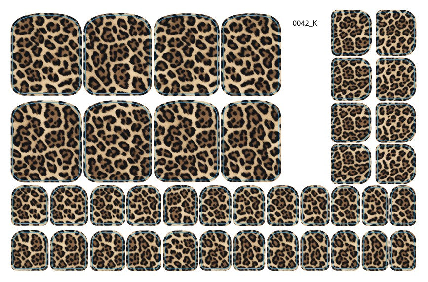 Nagų dekoravimo plėvelės pedikiūrui - 0042K