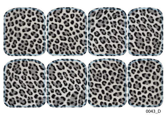 Didžiųjų nagų dekoravimo plėvelės pedikiūrui - 0043D