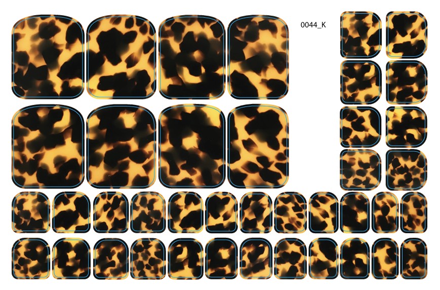 Nagų dekoravimo plėvelės pedikiūrui - 0044K
