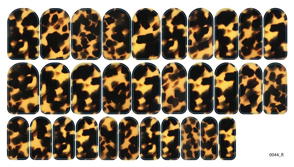 Nagų dekoravimo plėvelės manikiūrui - 0044R