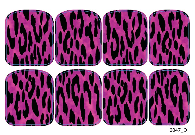 Didžiųjų nagų dekoravimo plėvelės pedikiūrui - 0047D