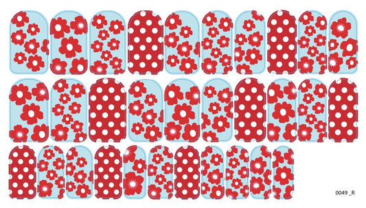 Nagų dekoravimo plėvelės manikiūrui - 0049R