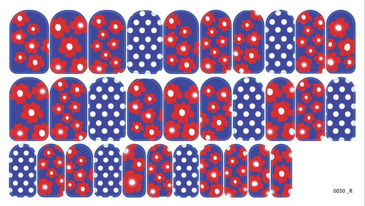 Nagų dekoravimo plėvelės manikiūrui - 0050R