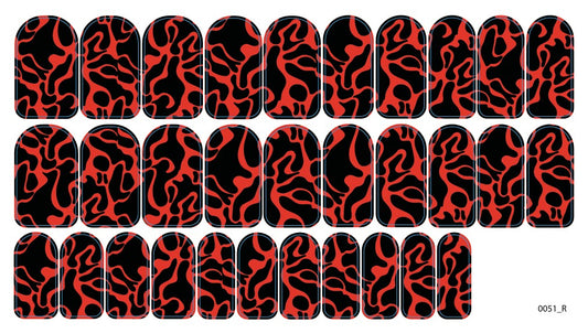 Nagų dekoravimo plėvelės manikiūrui - 0051R