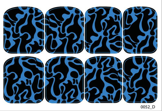 Didžiųjų nagų dekoravimo plėvelės pedikiūrui - 0052D