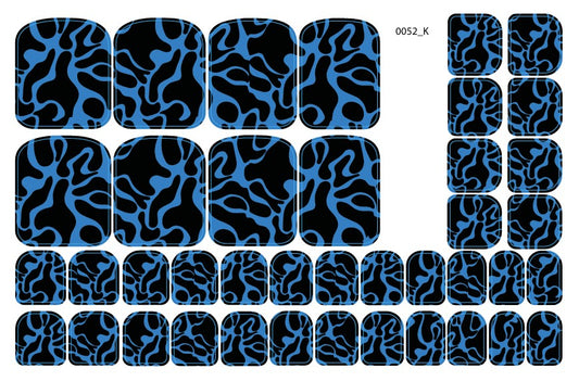 Nagų dekoravimo plėvelės pedikiūrui - 0052K