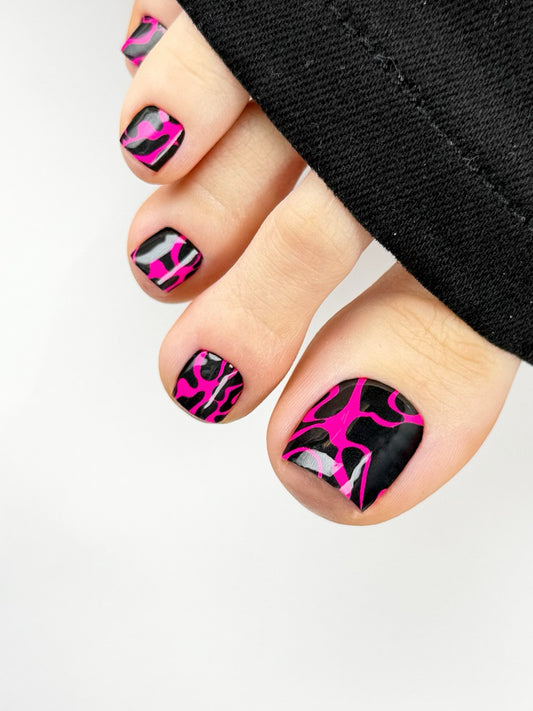 Large nail decoration films for pedicure - 0053D 