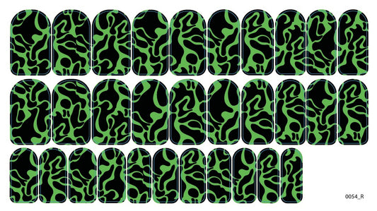 Nagų dekoravimo plėvelės manikiūrui - 0054R