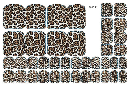 Nagų dekoravimo plėvelės pedikiūrui - 0056K