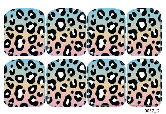 Didžiųjų nagų dekoravimo plėvelės pedikiūrui - 0057D