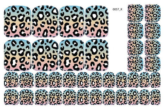 Nagų dekoravimo plėvelės pedikiūrui - 0057K