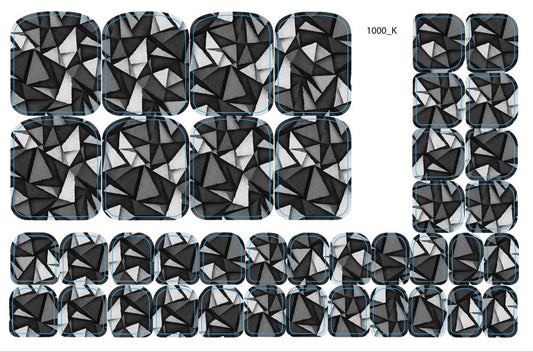 Nagų dekoravimo plėvelės pedikiūrui - 1000K