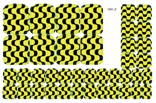 Nagų dekoravimo plėvelės pedikiūrui - 1001K