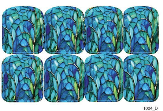 Didžiųjų nagų dekoravimo plėvelės pedikiūrui - 1004D