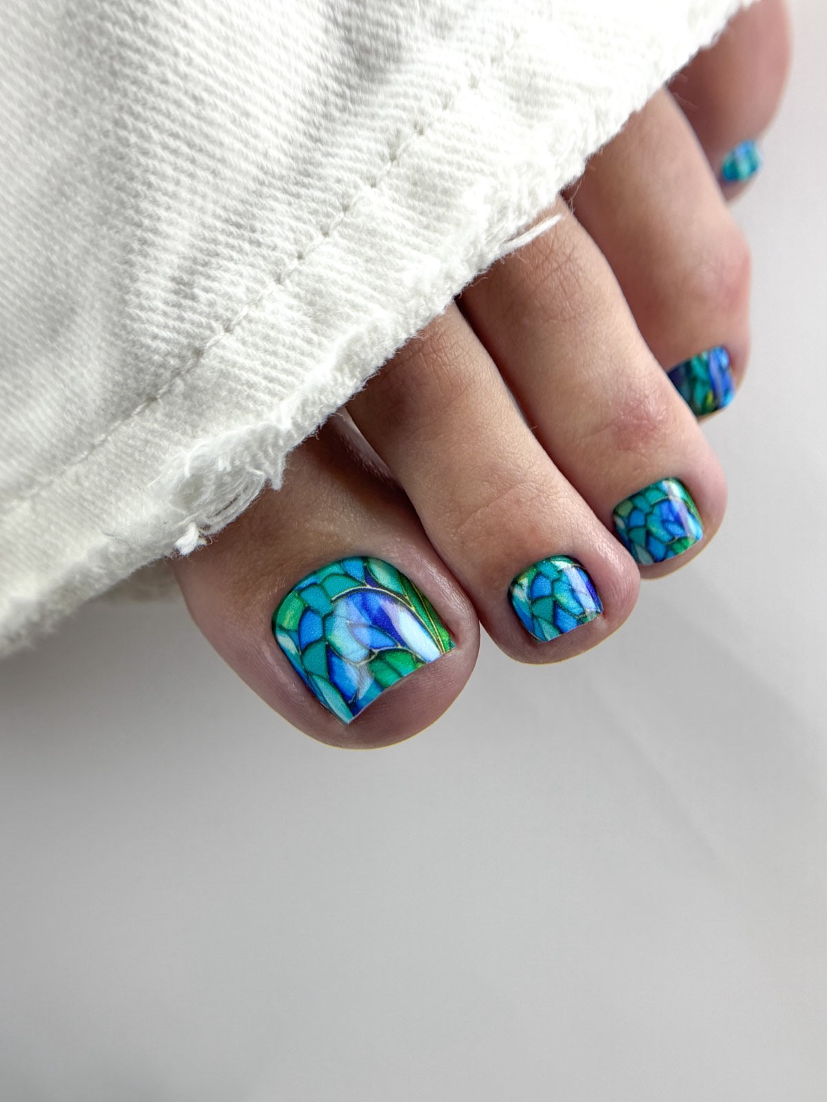 Nail decoration films for pedicure - 1004K 
